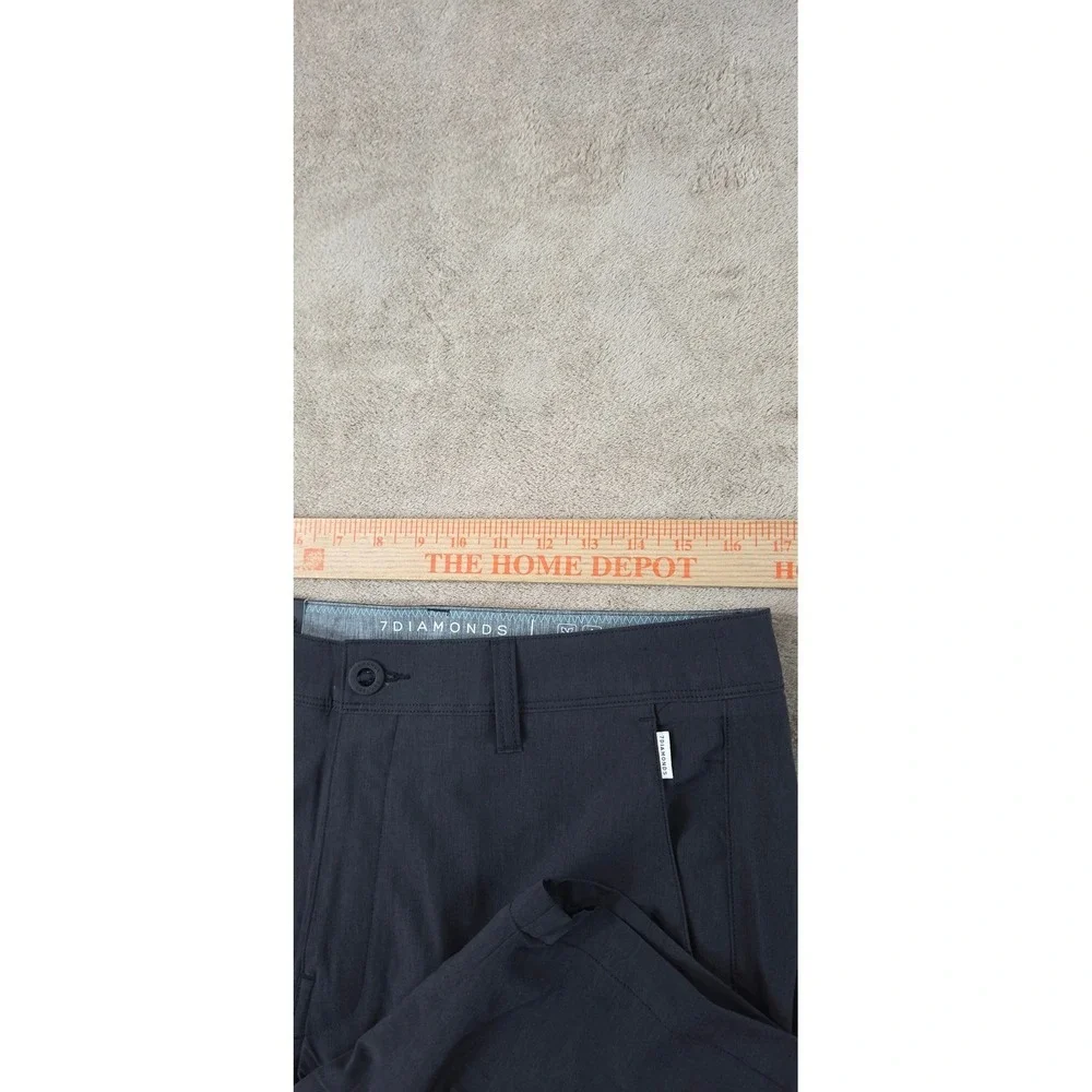7 Diamonds aeroplane Performance Shorts Mens 31 Charcoal Gray 7